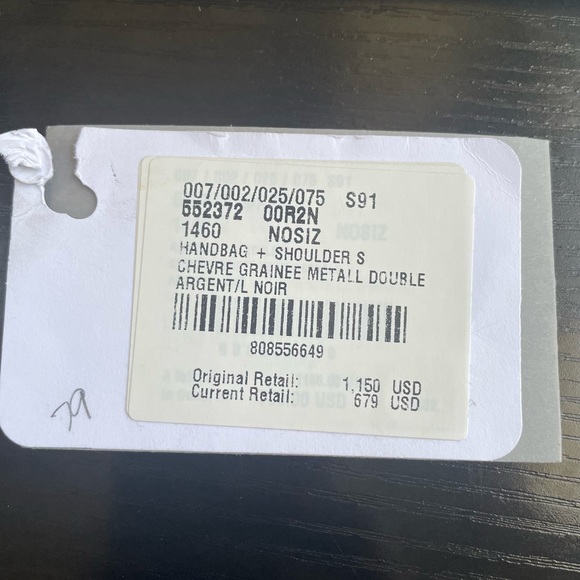 Balenciaga chèvre grained metall double argent/l noir - Picture 11 of 11